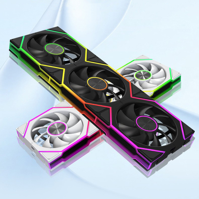 QiuzAim Tool Free Design ARGB Fan with 3 Modular Packages Featuring Unlimited Mirroring Effect and 5V ADD-RGB