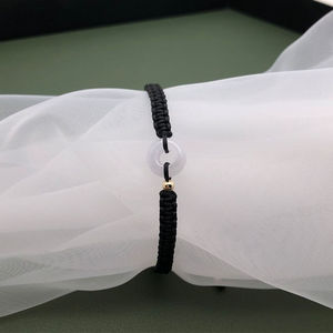 Noeud chinois chaîne boucle de sécurité couleur <span class=keywords><strong>porte</strong></span>-<span class=keywords><strong>bonheur</strong></span> corde <span class=keywords><strong>Jade</strong></span> <span class=keywords><strong>pierre</strong></span> Bracelet réglable Bracelet Designer breloques à la mode cercle CT/ - Product Image 4