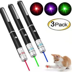 3-teiliges umweltfreundliches Einpunkt-Laserpointer-Set für Haustiere (Katzen und Hunde) – Indoor-Lehrspielzeug für das Klassenzimmer zum Verfolgen und Spielen - Product Image 2