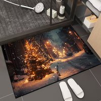 Meistverkaufter Neuer Design Hochabsorbierender Schlafzimmerteppich Rutschfeste Duschmatte Toiletten-Hotel-Weihnachtsmatte