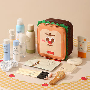 Sac de maquillage rectangulaire à fermeture éclair, étanche, grande capacité, pour ranger les articles de toilette, pour la salle de bain et la maison - Product Image 3