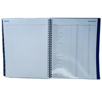 Cahier d'exercice estampillé en feuille à couverture souple personnalisée exécutive/organisateur de planificateur en spirale/journal d'articles stationnaires de planificateur de chasseur