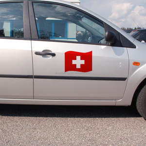 WK 2026 Autocollant magnétique de voiture en drapeau croate Design Swiss Soft Magnetic Car Sticker Sign Flag - Product Image 1