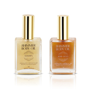 Huile Corporelle Scintillante de Luxe MLM – Huile Éclatante pour le Corps Entier, Hydratante et Illuminateur de Peau – Cosmétique OEM Marque Privée - Product Image 1