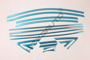 WZXD 10 Pcs Car <b>Window</b> Decoration Strip Body Exterior Accessories for for Verna 2011 2016 - Product Image 4