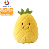Peluche personnalisée de haute qualité, échantillon rapide, garantie après-vente, peluche pastèque de dessin animé personnalisée, peluche fruit personnalisée