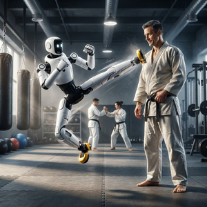 Robot de performance d'arts martiaux 131 cm AI Kung Fu Kick Smart Humanoid Master Show Zhiyuan Robotics Lingxi X2 Lite 30 Plastique Métal - Product Image 1