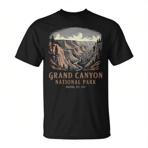 T-shirt du parc national du Grand Canyon, Arizona, est établi en 1919, design graphique - Product Image 2