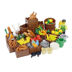 แครอท อาหาร ผลไม้ ขนมปัง บล็อก ของเล่นแบบถือ โมค อนุภาคขนาดเล็ก กล้วย สับปะรด ของเล่น - Product Image 2