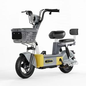 Vélo électrique pour femmes adultes HONGYI HY-7 à 12 vitesses, cadre en acier au carbone, assistance au pédalage, autonomie de 50 km, double suspension, batterie au plomb-acide - Product Image 4