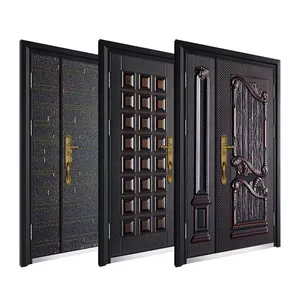 Заводская дверь, Лучшая цена, индивидуальный дизайн, Наружные защитные стальные двери, главная дверь