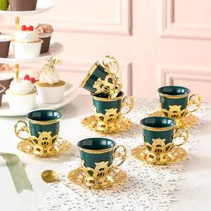 Tea Set Good Quality European Style Luxurious New Coffee Cup Tea Cup Saucer Ceramic Coffee Cup Saucer Coffee Set Tea Set