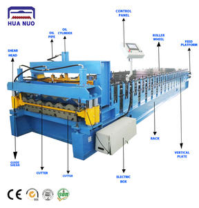 Vollautomatische Einfach zu Bedienende Metalldachblech Glasierte Fliesen Rollformmaschine Glasierte Fliesen Pressmaschine - Product Image 2