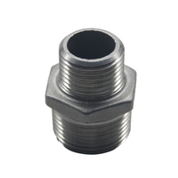 Réducteur à filetage mâle en acier inoxydable 304 Raccord de tuyau à mamelon hexagonal NPT 1 "à NPT 3/4" Adaptateur 1-1/4 à 1 pouce pour connecteur d'eau