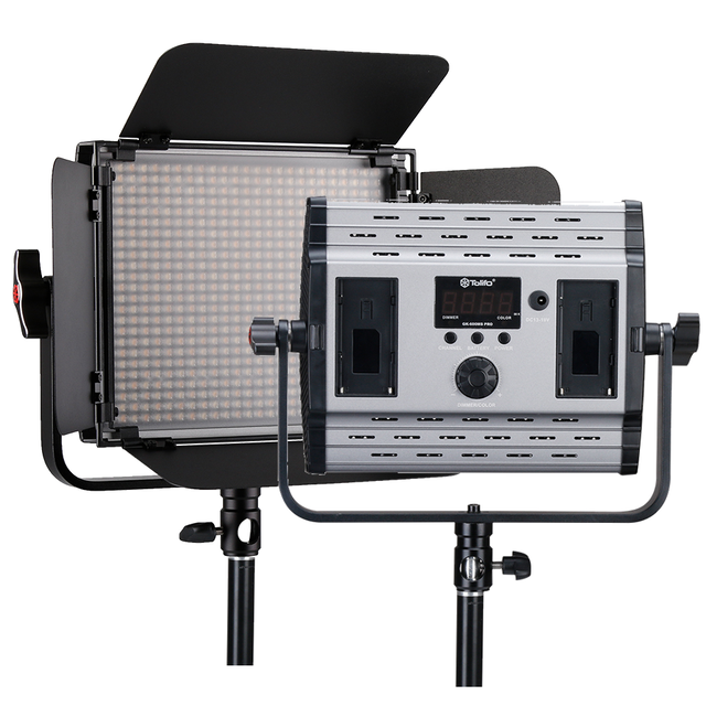 TOLIFO GK-600MB 36W Bicolor LED Video Light 2.4G Wireless Control Dual Power Aluminum Frame Premium LED Beads Panel Light