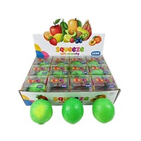 Jouet sensoriel anti-stress en TPR souple en forme de citron réaliste pour enfants, à remontée lente, jouet moelleux pour soulager le stress des enfants