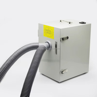 Extracteur de poussière à faible bruit pour laboratoire dentaire 550W, 120m³/h, unité d'aspiration à double tube, aspirateur de poussière dentaire