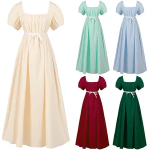 Frauen Regency Kleid Halloween Tanz party Vintage viktoria nischen Ball Kostüm Jane Austen Kleid Cosplay Empire Kleid