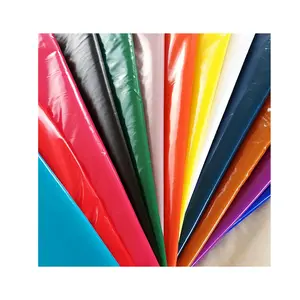 380T Waterproof Taffeta Fabric Supplie Nylon Taffeta Fabric Bright PU Coating Jacke Fabric