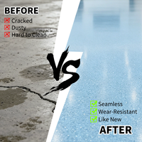 Marbre époxy bleu pêcheur : effet pierre auto-nivelant |   Résine décorative pour salon |   Sol sans joint à finition brillante