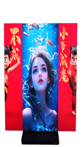 Tri-fold Poster LED penuh warna cermin 2.5mm Pixel Pitch mencerahkan fleksibilitas merek anda layar LED pintar untuk penggunaan dalam/luar ruangan - Product Image 6