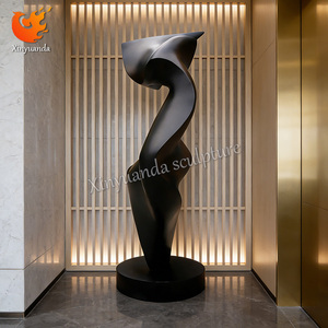 Scultura in Metallo Astratta Personalizzata di Grandi Dimensioni, Statua in Acciaio Inossidabile per Decorazione Paesaggistica di Ville e Giardini - Product Image 3