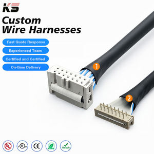 ขั้วต่อ IDC DIP2.54 มม. แบบกำหนดเอง สายแบนสีน้ำเงินและสีขาวขนาด 28AWG 14 พิน มาตรฐาน IP67 สำหรับเครื่องจักร - Product Image 1