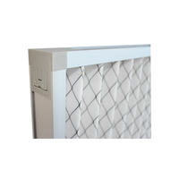 Filter Udara Primer Panel Lipat Berbingkai Aluminium Berkualitas Tinggi Baru Grosir 9mm Efisiensi G3/G4/M5/M6 400 CFM