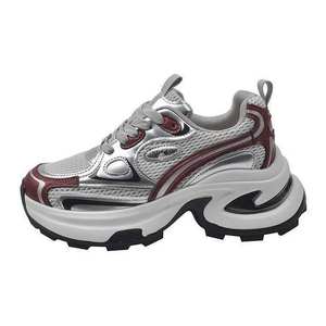 รองเท้าลำลองผู้หญิงปี 2026 พื้นหนา ระบายอากาศได้ดี น้ำหนักเบา พร้อมแผ่นรองพื้นยาง สำหรับเดิน - Product Image 1