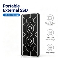 SSD externe portable ultra-fin en métal USB 3.0 1 To/2 To/4 To, stockage haute vitesse pour ordinateur portable/ordinateur de bureau/PC