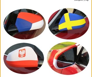 Drapeaux nationaux Beckon personnalisés de haute qualité pour rétroviseurs de voiture allemands, bannières avec logo d'équipe pour les fans de sport, décorations de voiture pour le jour du match - Product Image 5