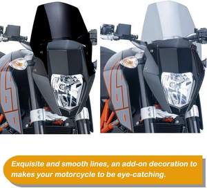 Zemaxun — pièces de rechange de moto, pare-brise, déflecteur de vent, pour <span class=keywords><strong>KTM</strong></span> Duke <span class=keywords><strong>690</strong></span>, Duke <span class=keywords><strong>690</strong></span> <span class=keywords><strong>R</strong></span> 2008-<span class=keywords><strong>2019</strong></span> - Product Image 5