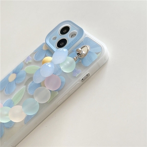 <span class=keywords><strong>Funda</strong></span> de teléfono Floral con flor <span class=keywords><strong>azul</strong></span> 3D, brazalete de muñeca con cadena para <span class=keywords><strong>iPhone</strong></span> 14 <span class=keywords><strong>13</strong></span> 12 11 Pro Max X XR XS 7 8 Plus - Product Image 5