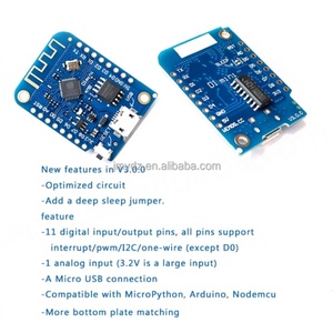 โมดูลมินิ D1 รุ่นใหม่ ไมโครยูเอสบี NodeMcu Lua WIFI ESP8266 บอร์ดพัฒนาไร้สาย MINI D1 - Product Image 5