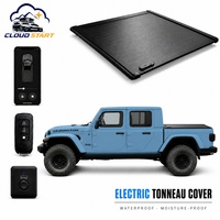 Couverture de benne motorisée rétractable électrique à télécommande pour Jeep Gladiator 2020-2024 et GMC Sierra 1500 2019-2024