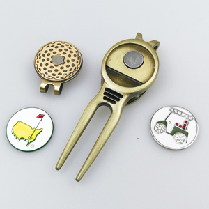 Tùy Chỉnh Đa Chức Năng Từ Golf Divot Công Cụ Bóng Đánh Dấu Pitch Ngã Ba Mở Chai Thể Thao Lưu Niệm Quà Tặng Kẽm Hợp Kim Câu Lạc Bộ Sắt - Product Image 5