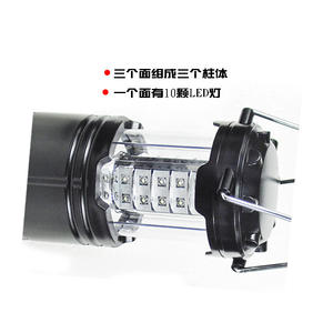 Nouvelle lanterne de camping à 30 LED, fonctionnant sur piles, avec poignée extensible, lanterne portable en plastique pour le camping en plein air - Product Image 3