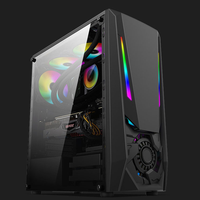 White Micro ATX CPU RGB Table PC Gaming Computer Cases & Towers Desktop Cover case