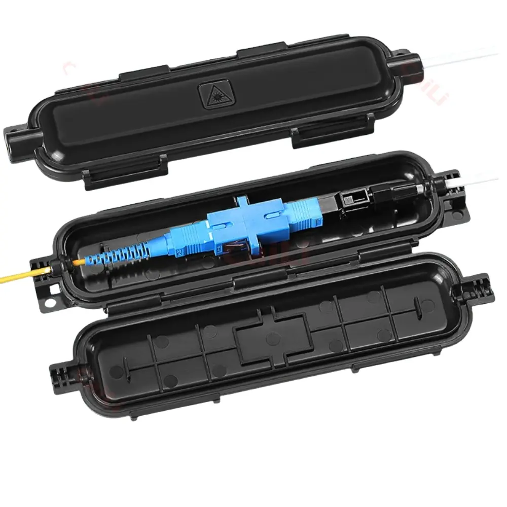 FTTH Drop สายป้องกันไฟเบอร์ออปติกกล่องข้อต่อไฟเบอร์ออปติก FTTH Drop สายประกบปลอกป้องกัน