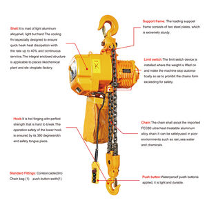 Palan à chaîne électrique pour équipement de construction le plus vendu avec télécommande sans fil - Product Image 4