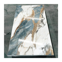 Lámina de PVC Impermeable con Diseño de Mármol, 3mm, 4x8FT, Panel UV con Diseño Gráfico para Decoración de Paredes Interiores Comerciales y Residenciales