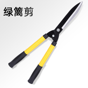 Green Smooth Hedge <b>Shears</b> 45-60 Cm High Carbon Steel Blade 1.5 In Cutting Capacity Yellow Handle Gardening <b>Tool</b> - Product Image 1