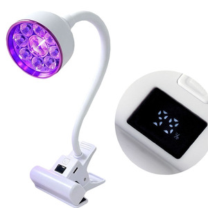Nouvelle <span class=keywords><strong>lampe</strong></span> UV LED rechargeable par USB 27W avec clip, 2 en 1, écran LCD, sécheuse à ongles, <span class=keywords><strong>lampe</strong></span> de bureau pour usage en salon - Product Image 2
