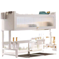 Rack de rangement en métal en acier au carbone durable et polyvalent organisateur de type debout pour cuisine salle de bain bureau-pour plats bols assiettes