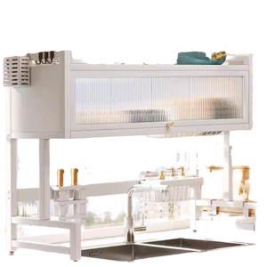 Estante De almacenamiento De cocina De Metal multifuncional, soportes De utensilios De hierro, fregadero Escurotador De Platos, encimera, armario De piscina De pie - Product Image 3