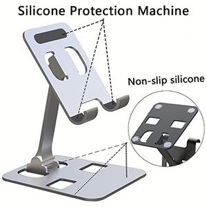 Adjustable Tablet Mobile Aluminum Desktop Foldable Alloy Cell <b>Phone</b> <b>Stand</b> <b>Holder</b> Mobile <b>Stand</b> Metal Aluminum Cell <b>Phone</b> <b>Holder</b> - Product Image 5