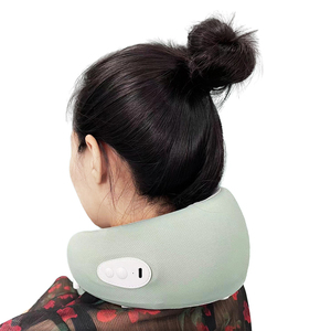 Oreiller de massage du cou en forme de U, 2 modes, avec chaleur et vibration, 3 niveaux de force, batterie 1200 mAh - Product Image 6