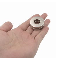 Rotor de pompe submersible industrielle, aimants en néodyme de forme annulaire personnalisée avec revêtement en nickel