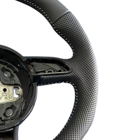 Volant en cuir à fond plat pour Audi A1 A3 A4 A5 A6 A7 A8 B7 B8 B9 B8.5 C6 C7 C8 S3 S4 S5 Q5 Q7 RS5 RS3 R8 TT TTRS