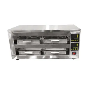 Superior Quality No door Food pie warmer fried chicken shop Two-way opening drawer warmer commercial electric food showcase